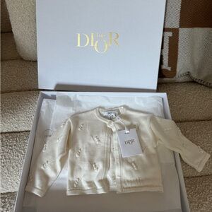 Dior baby cardigan. Size 6m. Unisex